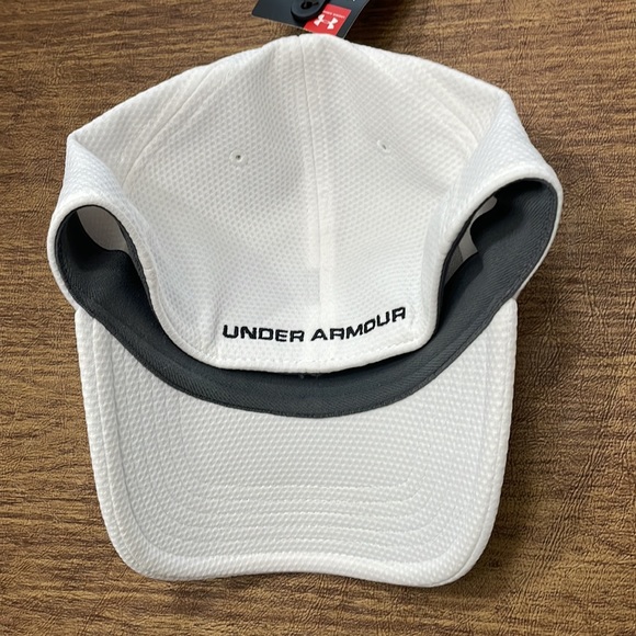 Two under armor fitted hats. Both M/L and NWT: - Picture 3 of 7